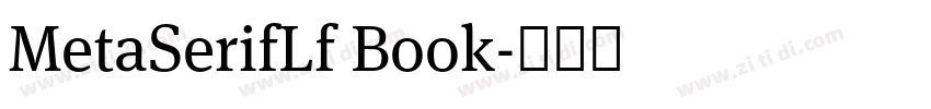 MetaSerifLf Book字体转换